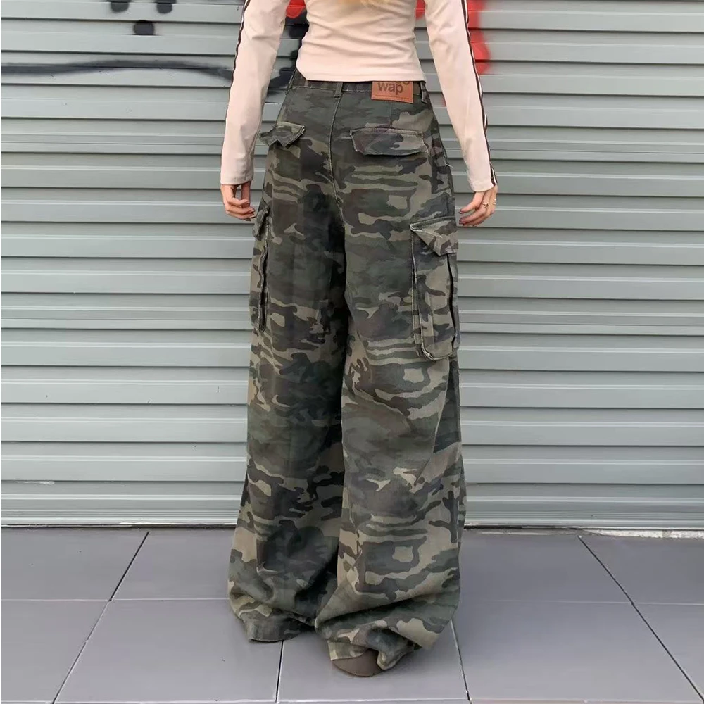 Mia Muse Pants Spring Summer Streetwear Camouflage Pockets Natural Waist Full Length Casual Pants For Women - Image 6